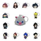 Хит продаж, брелок для ключей из пвх 20 шт., забавное кольцо для ключей с аниме-фигуркой, брелок для ключей с японским мультяшным персонажем подходит для женщин и мужчин, украшения для ключей от автомобиля