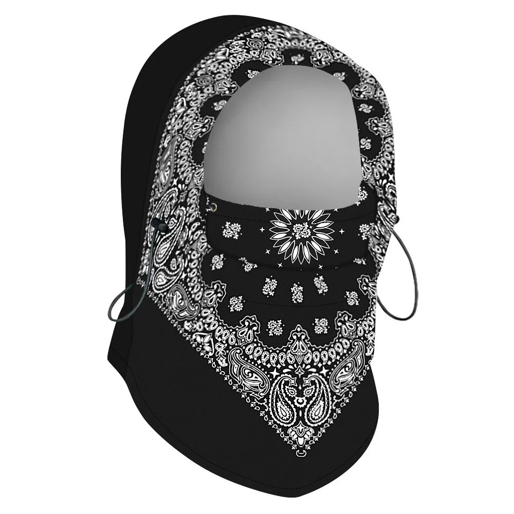 Digital printing winter outdoor ski mask warm parent-child headgear Face Mask multifunctional balaclava hat Cycling Mask