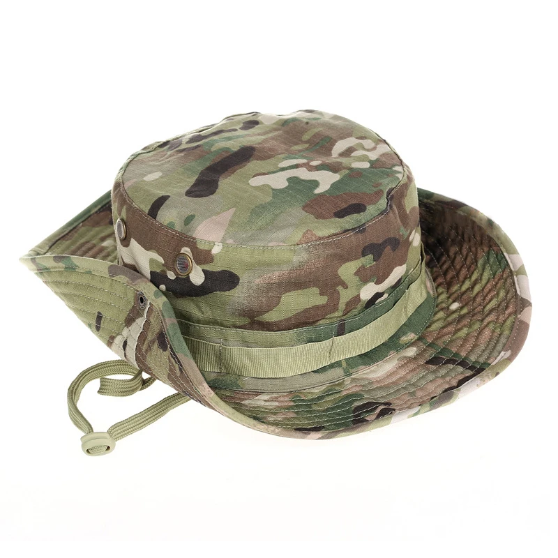 

Hat Military Camouflage Bucket Hats Army Hunting Outdoor Hiking Fishing Sun Protector Fisherman Cap Tactical Men