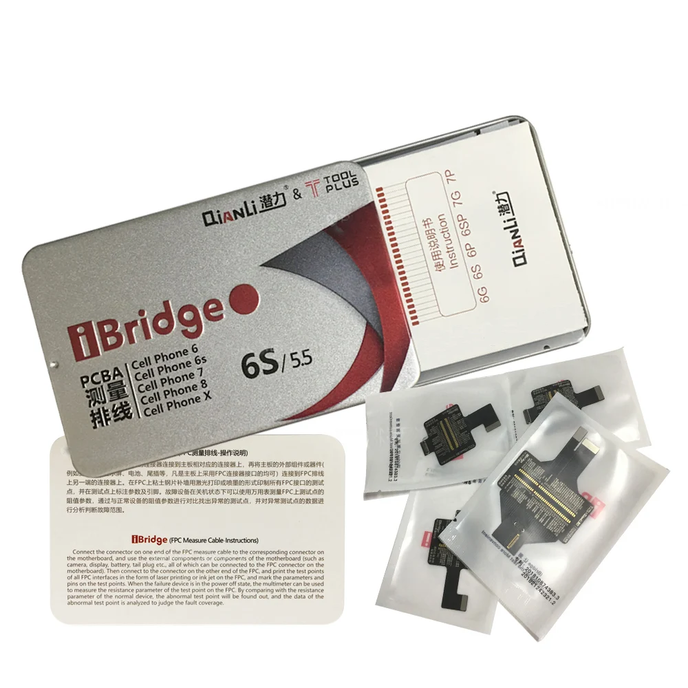 IBridge измерительный гибкий кабель для iPhone 6 6P 6S 6SP 7 7P 8 X материнская плата запасные штифты Сопротивление Напряжение тест сигнала удлинитель