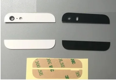 10 пар задняя часть корпуса Верхняя Нижняя стеклянная крышка с объективом вспышки