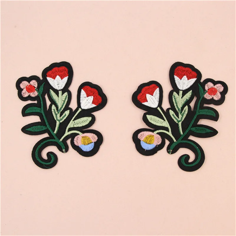 Нашивки в виде Розы с цветочной вышивкой для одежды наклейки полоску сделай сам |