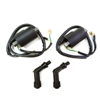 2pcs ignition coils with spark plug caps for cb350 cl350 sl350 cl450 cb450 cb500 cl500 twin