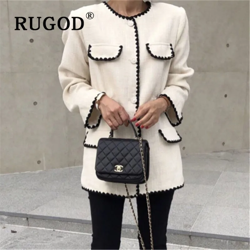 пальто женское RUGOD элегантный офисный женский шерстяной Блейзер женская