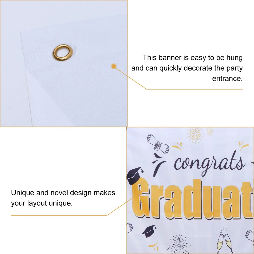 

1pc Decorative Hanging Cloth Creative Graduation Theme Background Banner