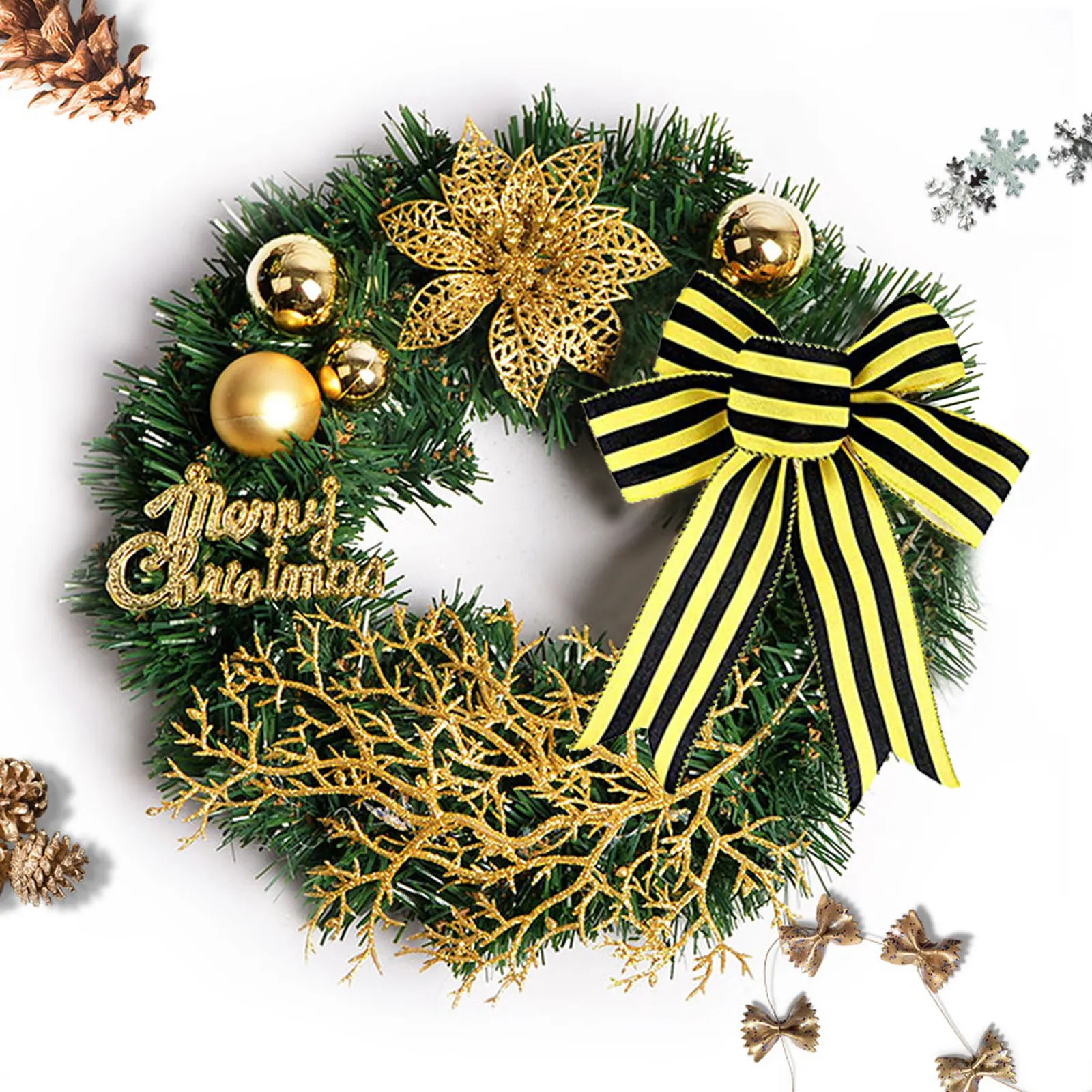 26 ярдов Шмель лента Проводная в горошек с вертикальной полосой | Дом и сад