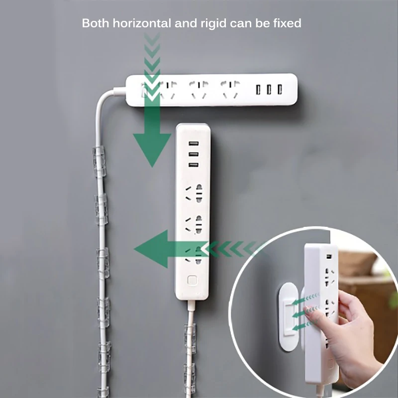 Настенный держатель с наклейкой без швов для настенных лент розеток полки