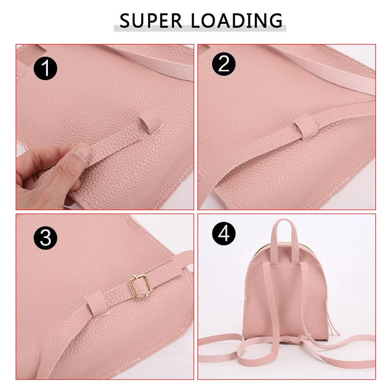 

Famous Brand Small Backpack for Teenage Girls Fashion Casual Leather Shoulder Bag Women 2019 Mini Bagpack Little Bag Packs #20