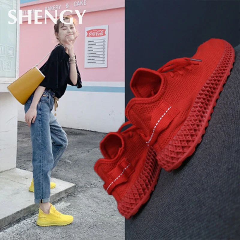 Кроссовки женские 2019 светильник Вес кроссовки для женщин Air подошва дышащие на