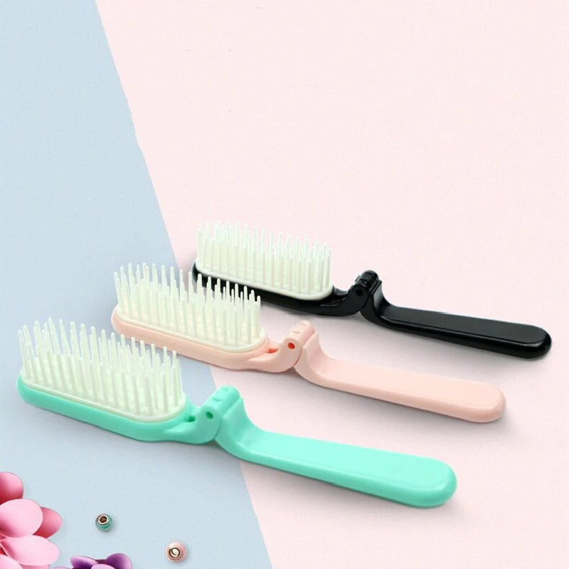 Портативный дорожный расческа для волос складной массажный гребень