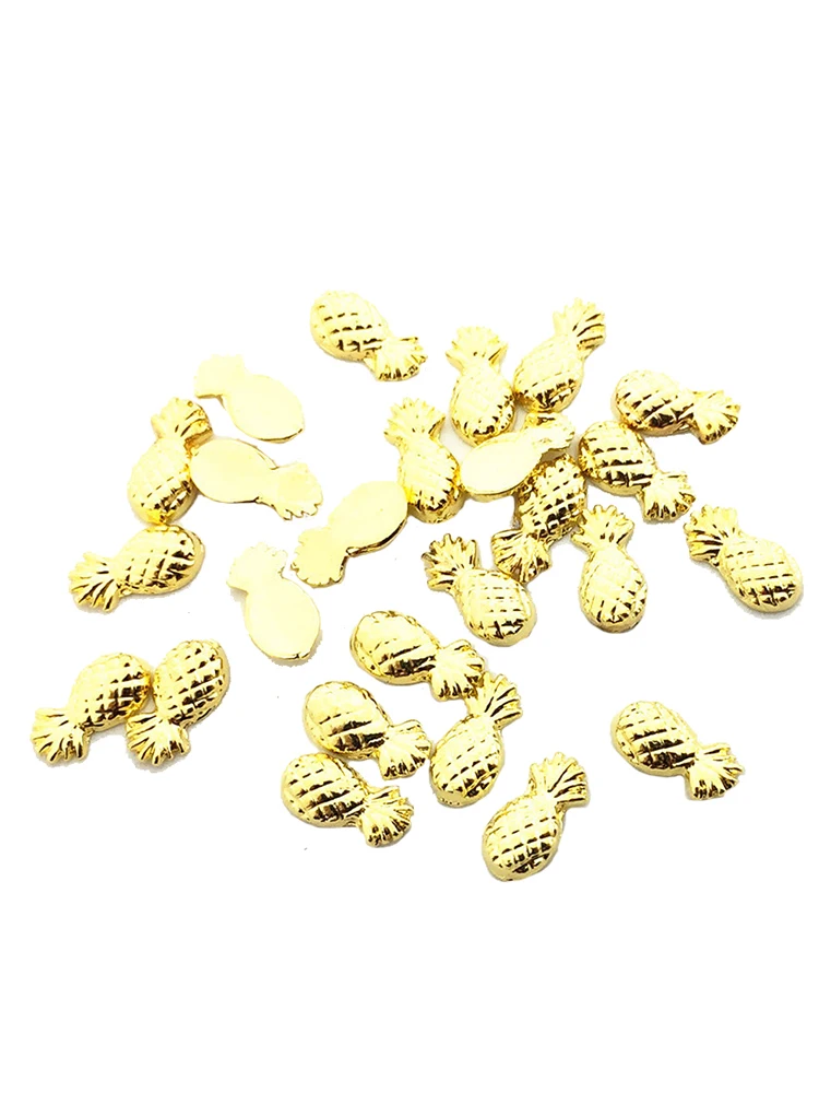 100 шт. металлические наклейки для ногтей с ананасом | Красота и здоровье