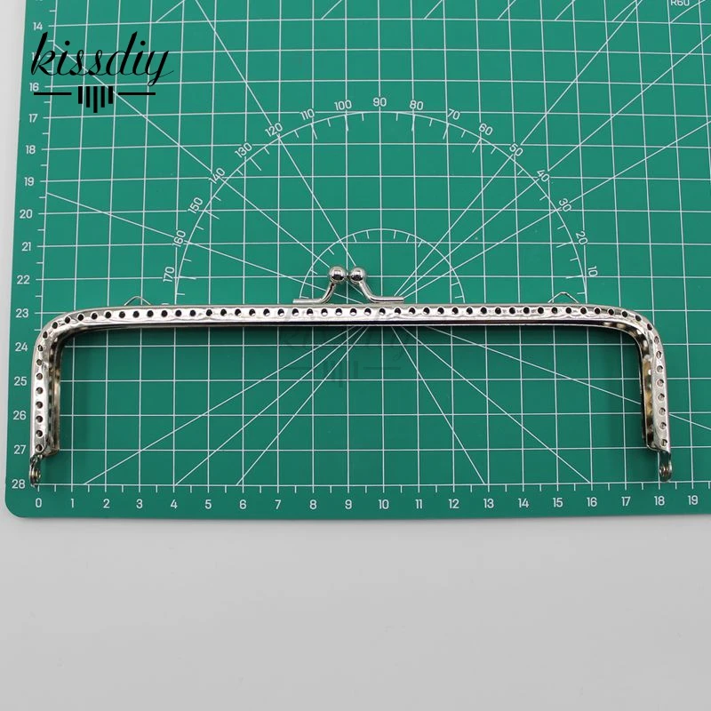20 pcs/lot 6.5/8.5/10.5/12.5/15/18CM Glossy Silver basic square Metal Purse Frame Kiss Clasp Lock DIY Bag Accessories 6 size | Багаж и