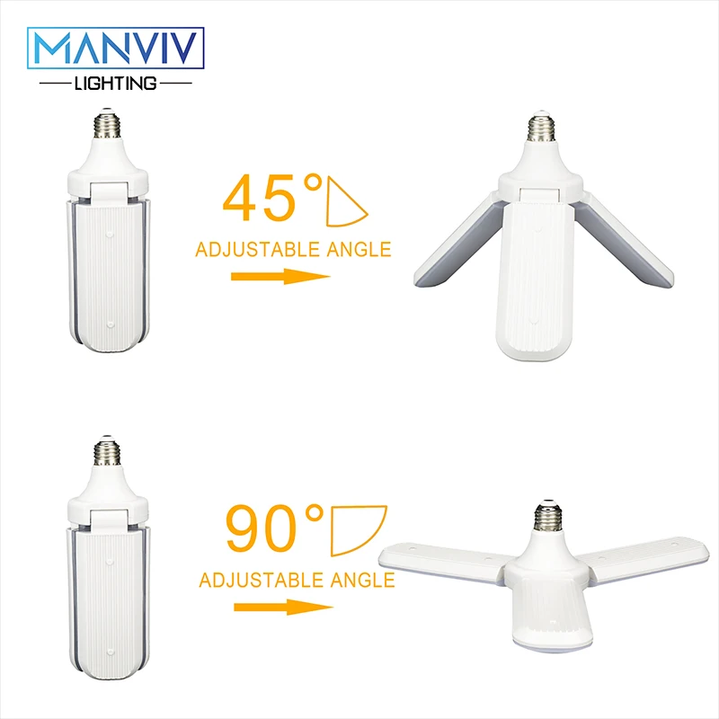 Креативная Светодиодная лампа E27 светодиодная 40 Вт потолочный вентилятор 85 265 в