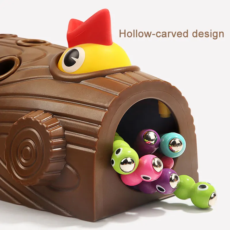 

Woodpecker Early Education Toy Gifts for Children Woodpecker Catching Bugs B2Cshop