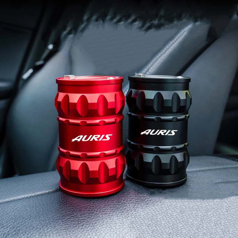 

Car Aluminum Alloy Ashtray Portable Smokeless Retardant Cigarette Holder Box for Toyota Auris 2007 2008 2017 Auto Accessories