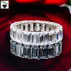 Женское кольцо из белого золота с изумрудом, 0,3 карат