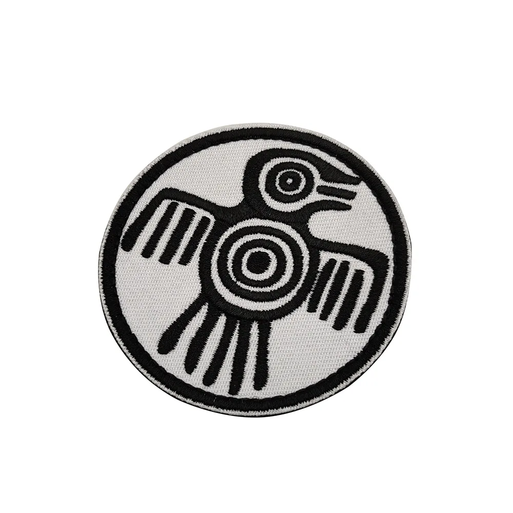 Вышитая ацтекская птица Спирит мир символ силы и мужества нашивка для куртки