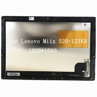 with frame touch lcd screen for lenovo miix miix 520 12 miix 520 12ikb miix520 12 display matrix digitizer assembly 19201080