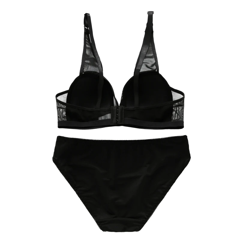 

Women Fashion Panties Set Push Up Bra Set Wireless Strap Seamless Bra Lingerie Set Intimates Underwear