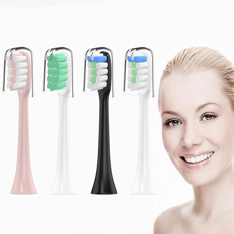 

4pcs For Soocas X3 Toothbrush Head Replacement Brush Head For Soocas X5 Nozzle Foodgrade For Soocas X3 Electric Toothbrush Heads