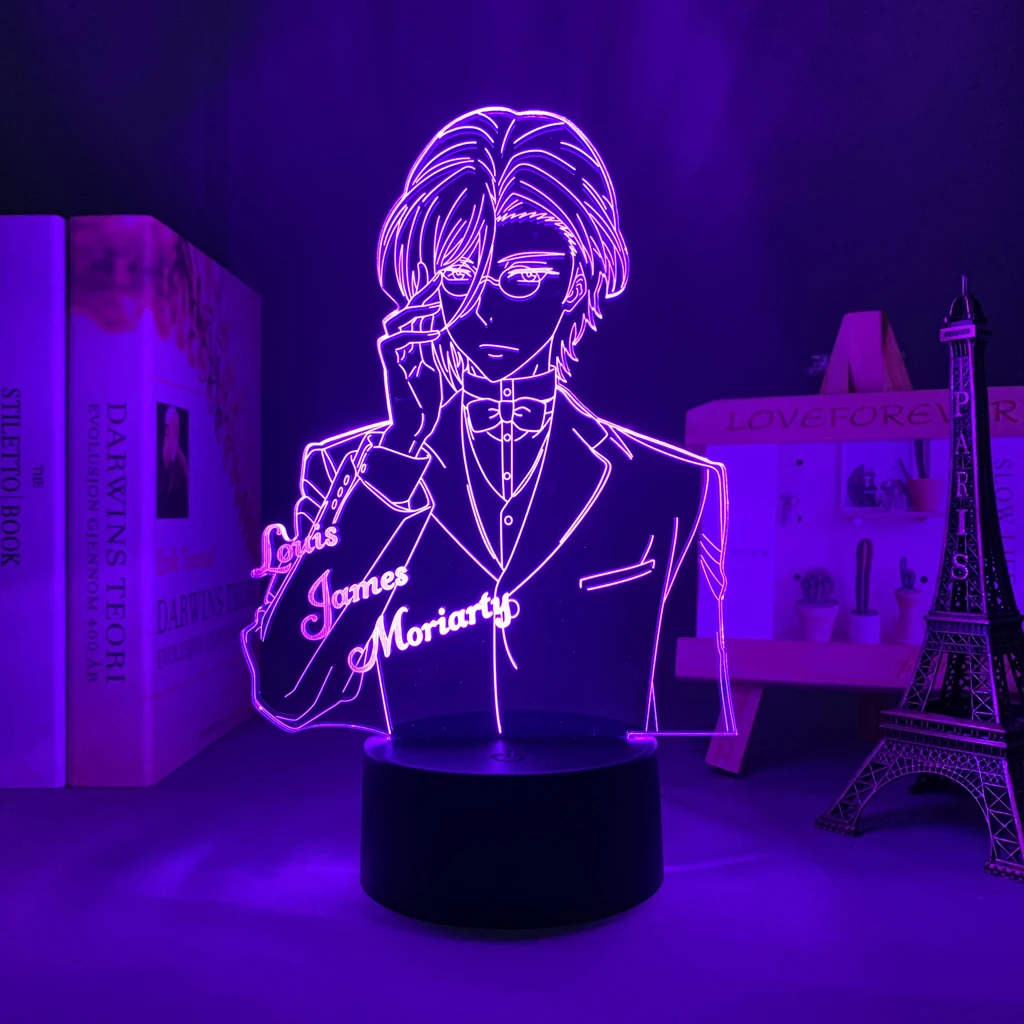 

Manga 3d Light Moriarty The Patriot Louis James Moriarty for Bedroom Decor Night Light Gift Anime Led Lamp Moriarty The Patriot