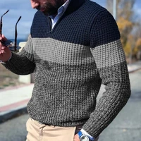 2022 new men sweater long sleeve casual simple fashion versatile