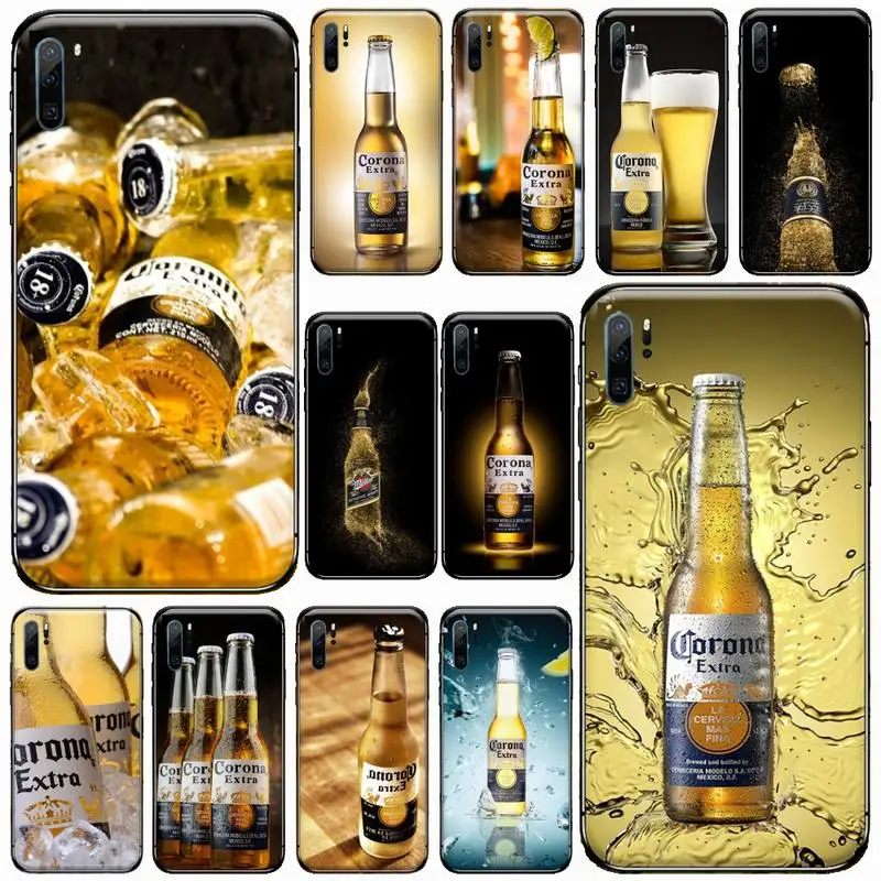 

Gold Corona Extra Beer Phone Case For Huawei P 40 30 20 lite pro smart 2019 honor 10 i lite 8x mate 20 pro nova 5t funda