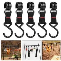 125pcs black rack tool detachable finishing hook outdoor camping pot pan hanger s shaped hanging hooks storage buckle