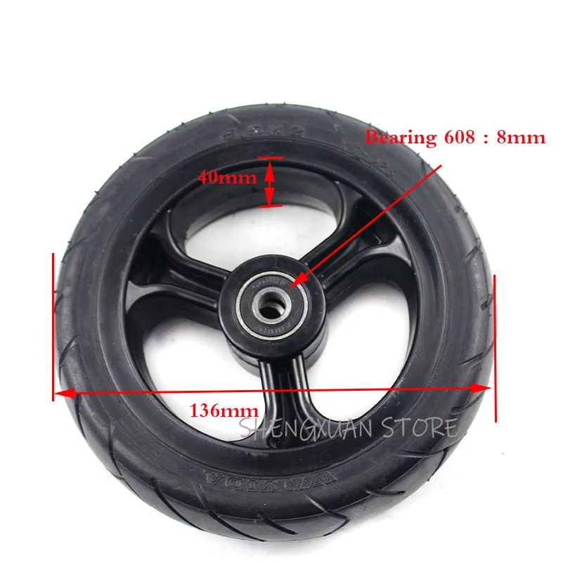 

free shipping 5.5 inch scooter wheel Scooter Tire for Wheelchair Rear Wheel factory original Scooter wheels