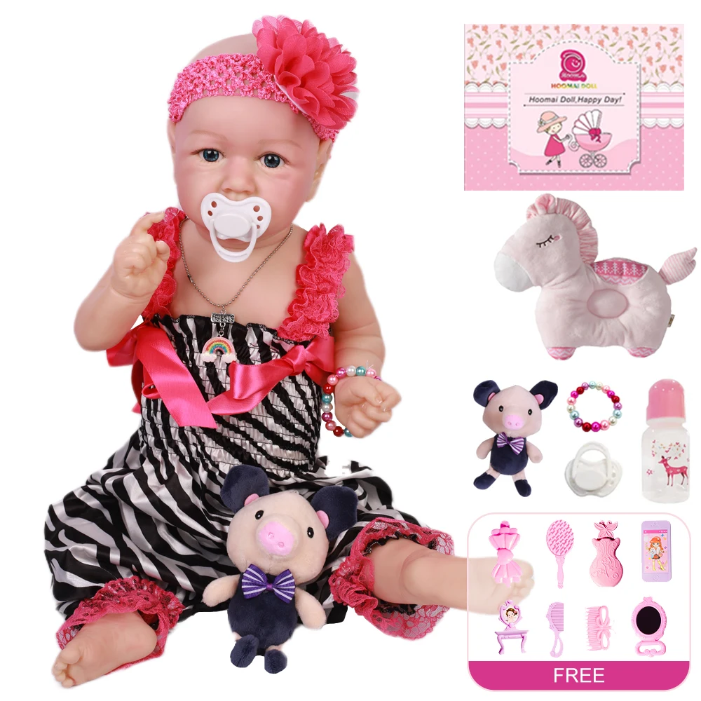 20 &quotмягкие виниловые игрушки для девочек Bebe силиконовая кукла малышей Кукла