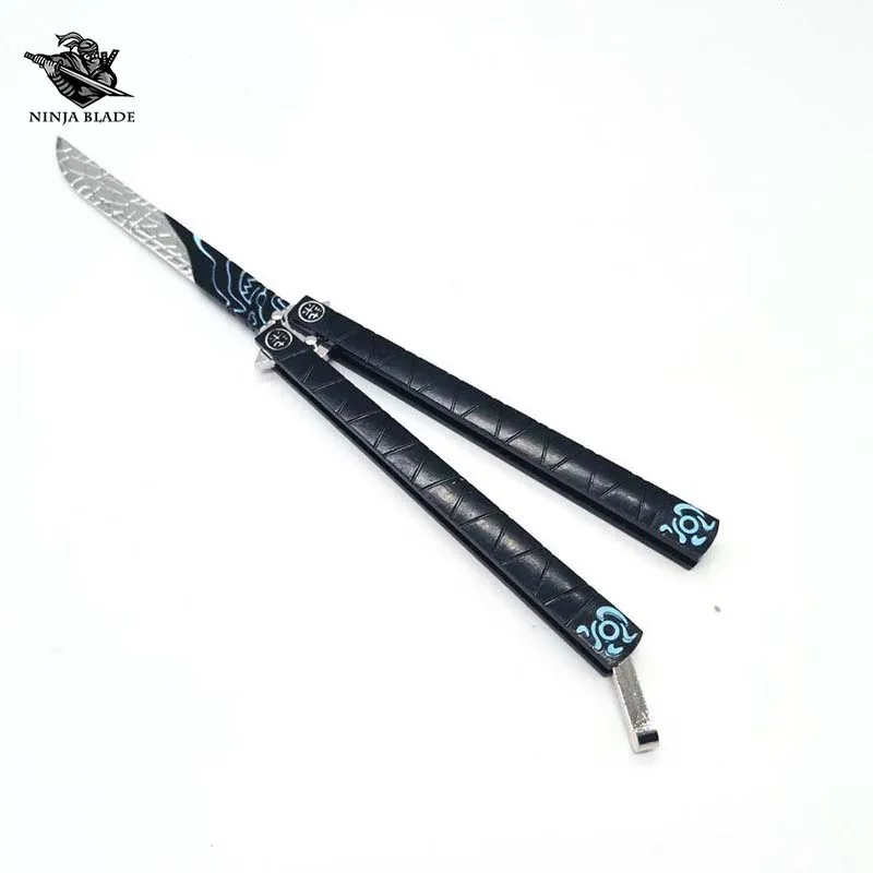 Ножницы семь человек нож-бабочка металлическая модель аниме балисонг тупое