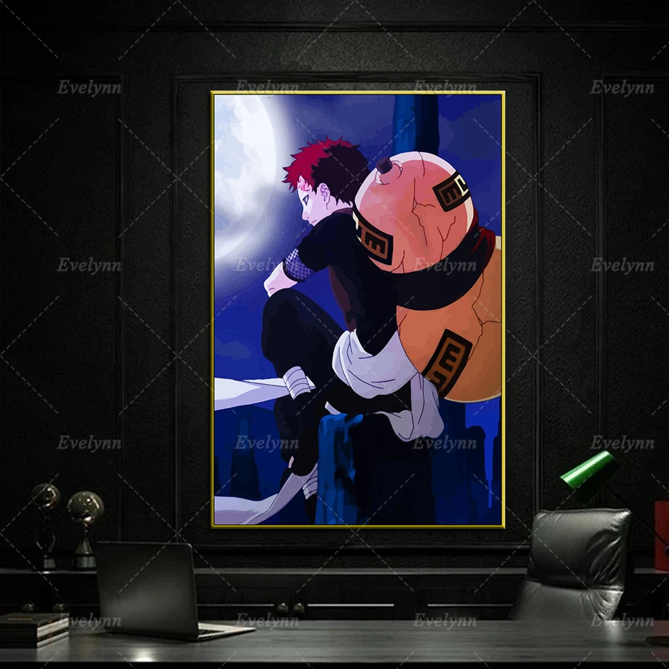 

Naruto Gaara Japan Anime Canvas Posters Nordic Home Bedroom Decor Prints Pictures Modern Living Room Cuadros Wall Art Painting