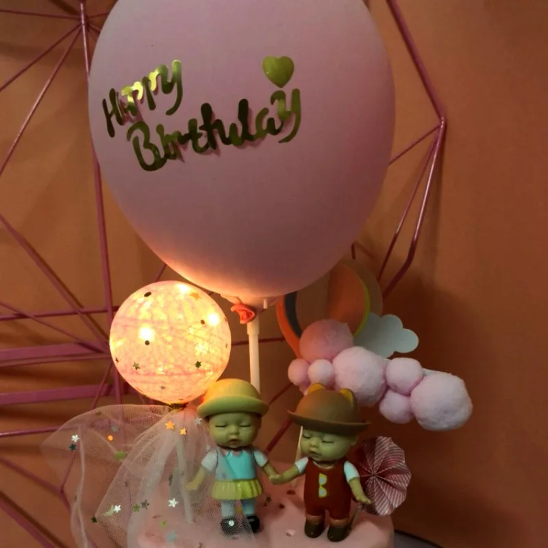 Светящийся Топпер для торта на батарейках светодиодный Ной подсветкой в форме