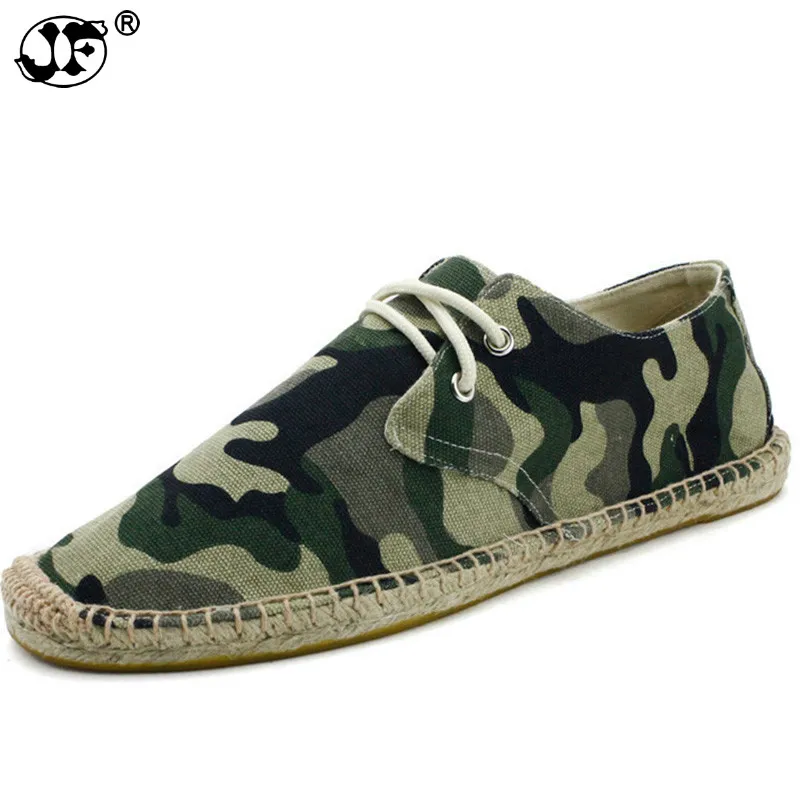 

Camouflage Fisherman Shoes New 2017 AAA Men Casual Shoes Canvas Male Flats Leisure Espadrille Plimsolls 441