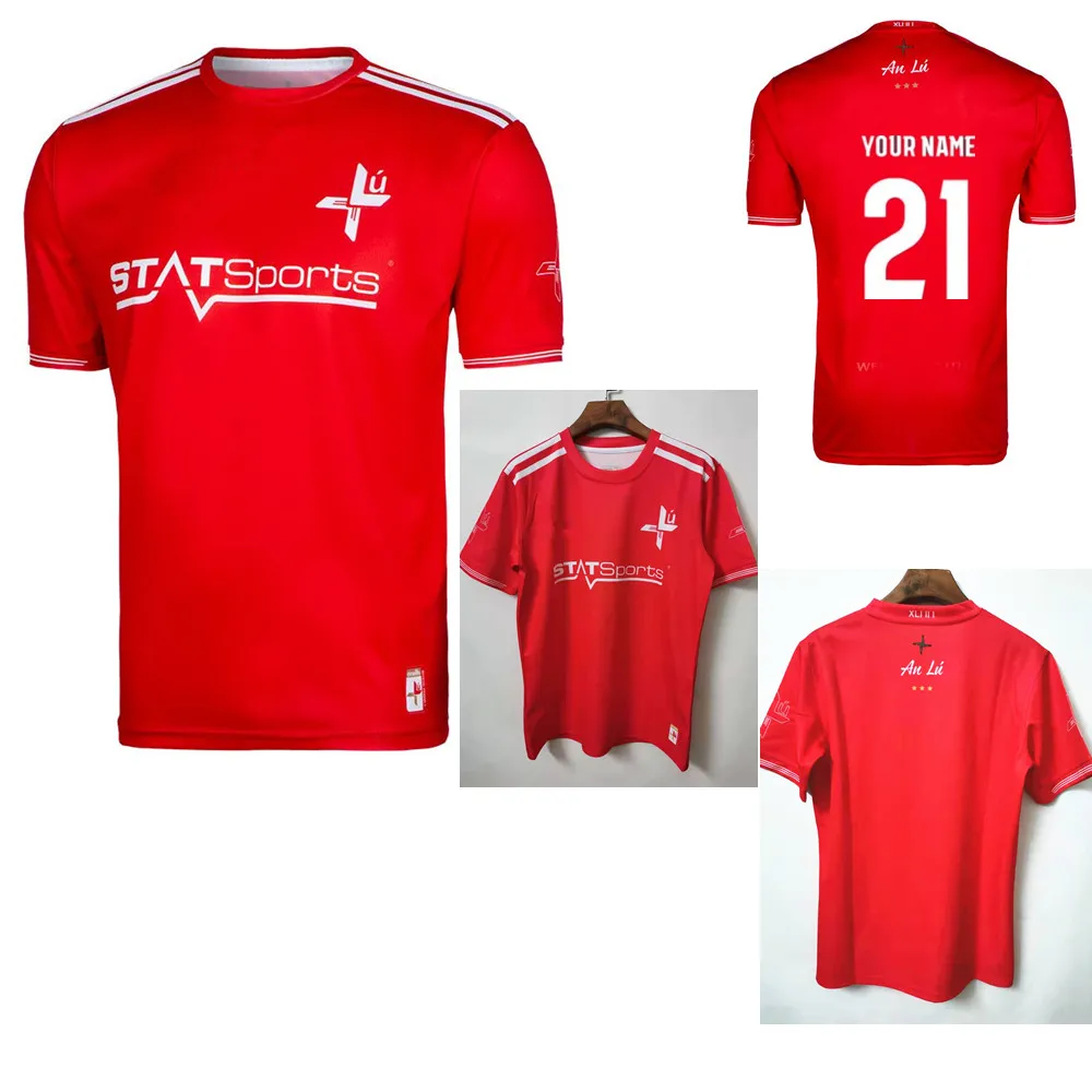 Футболка с надписью имя и номер Louth GAA Home 2 в полоску 2022 Ирландская рубашка рубашки
