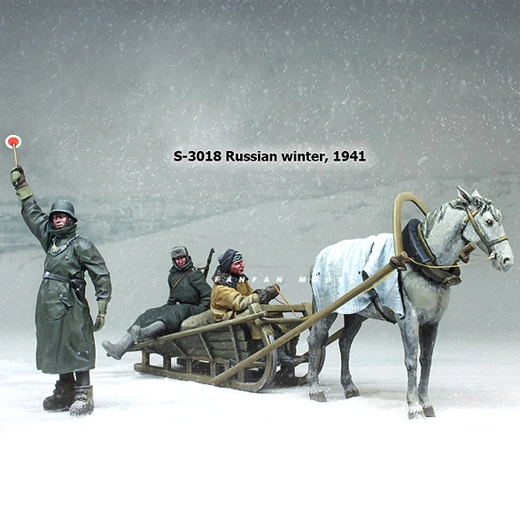 

1/35 резиновые наборы каретки + 3 солдатских группы, модель солдатика из смолы