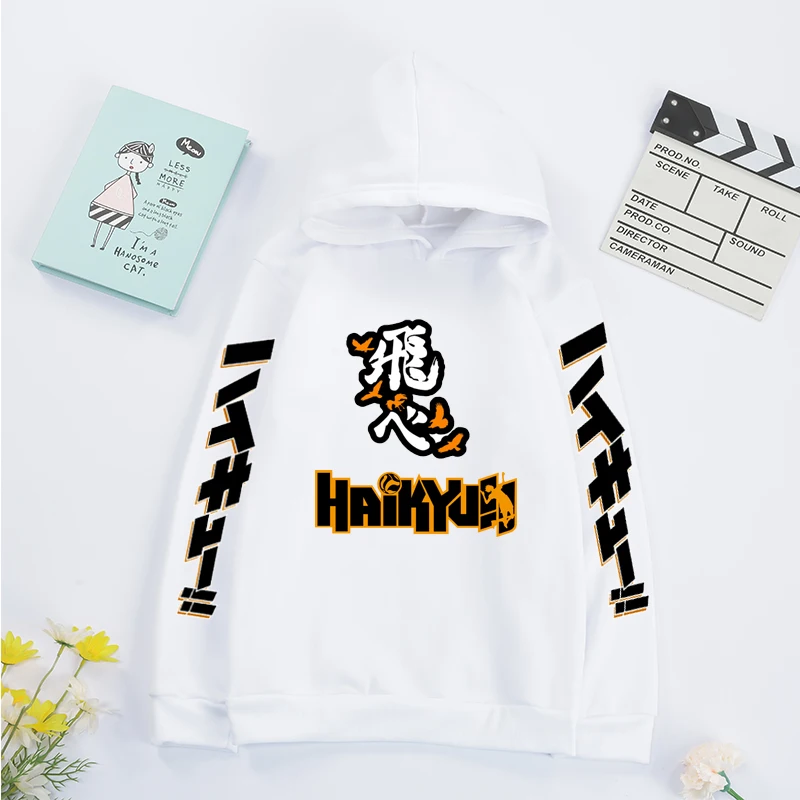 

Толстовки Haikyuu из чистого хлопка с капюшоном для мальчиков и девочек