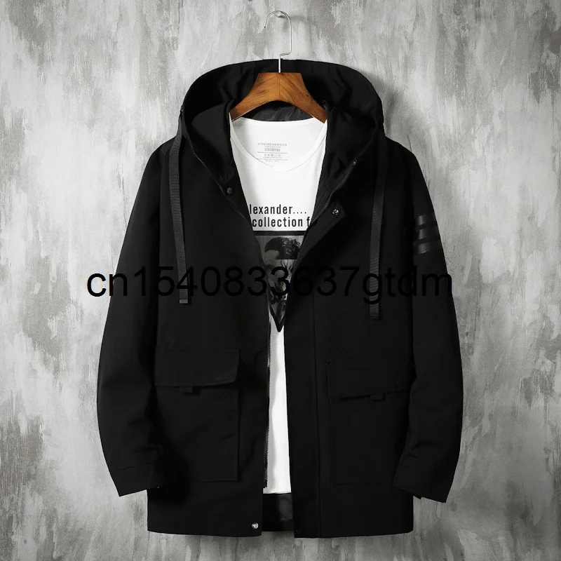 

Весна 2021 новые мужские молодежные туфли размера плюс, модная повседневная одежда с капюшоном куртка толстый камуфляжная куртка