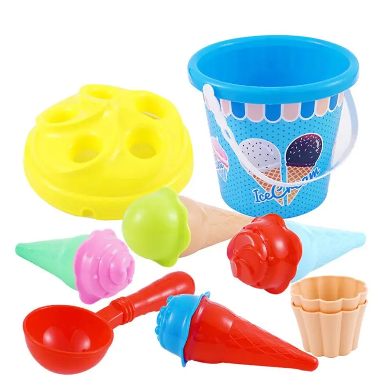 

Beach Toys Set Ice Cream and Cake Series sand Mould Set13 Piece toys Set