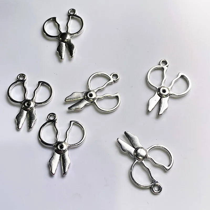 

30pcs 27x20mm Scissors Connector Pendants Charms Jewelry Making DIY Men's WomenNecklace Bracelet Handmade Crafts Accessories