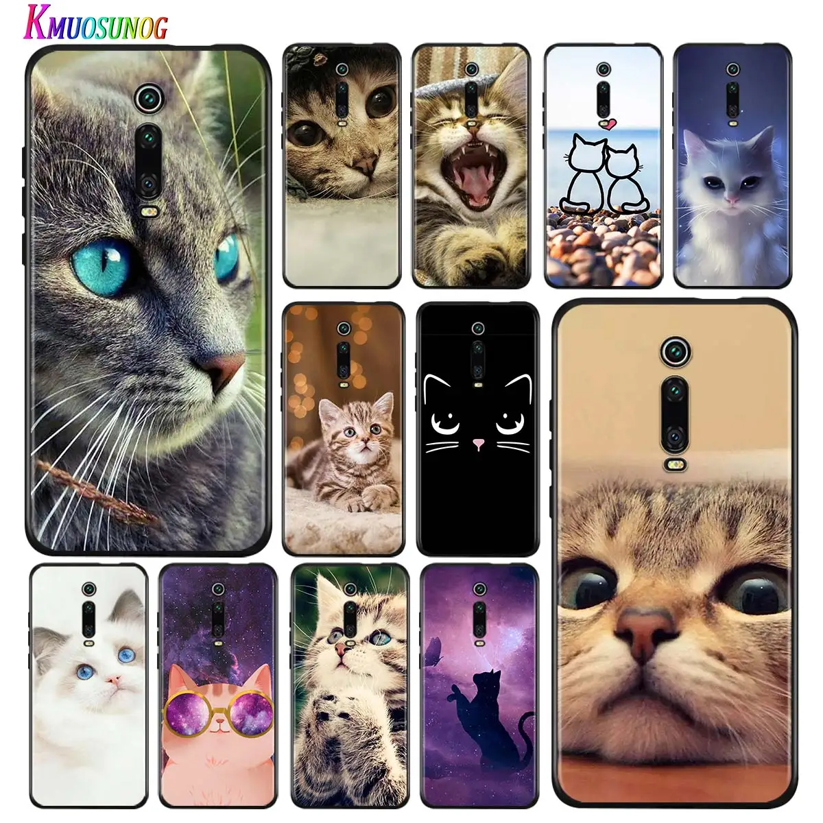

Silicone Cover Cute Cat Kitten for Xiaomi Redmi Note 5 4X 4 K20 Pro 8 8A 7A 6A 6 S2 5A GO Plus Phone Case