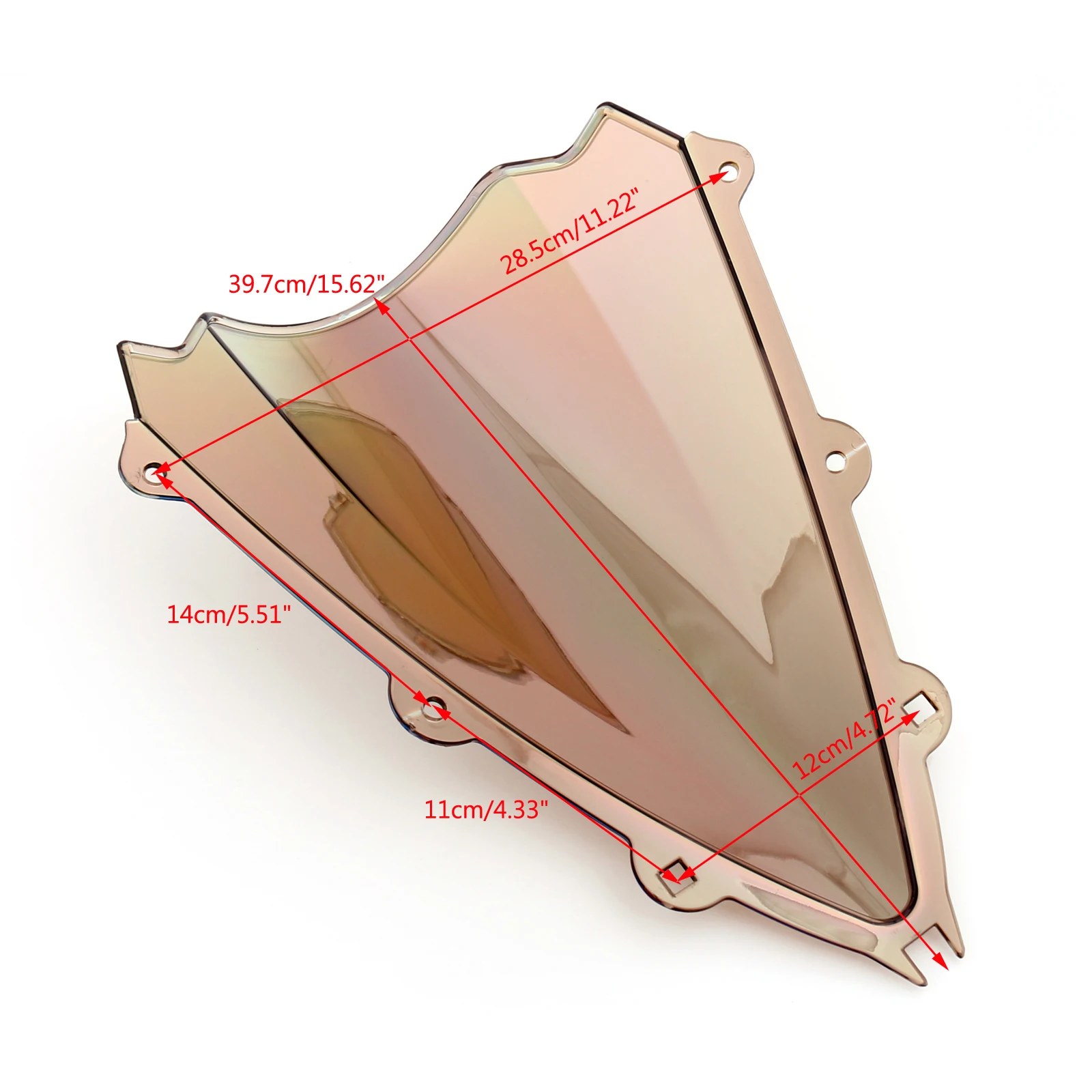 Artudatech ABS Double Bubble Windscreen Windshield Fit For Aprilia RSV4 2009-2012 |