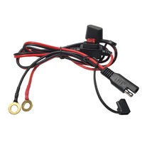 jkm emergency power cord sae solar plug cable sae to 8mm brass o terminal motorcycle test with 10a memory fuse holder