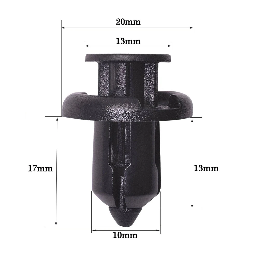 20x зажимы для бампера автомобиля фиксатор заклепок Крепежные Зажимы Honda 10 мм