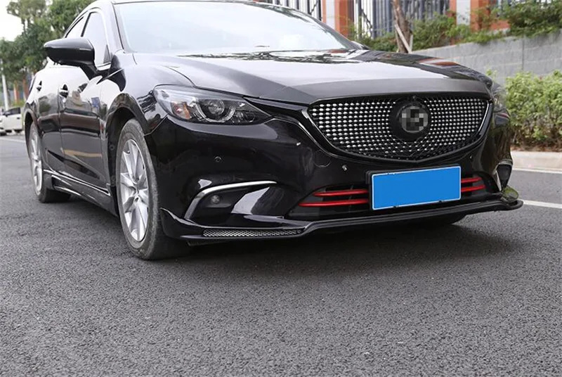 CEYUSOT для новой mazda 6 Автомобильная решетка отделка полосы 17 18 ABS Материал черный передний бампер полный грили крышка отделка мазда 6 M6 Wagon