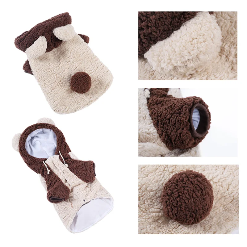 Осенне-зимняя теплая одежда для собак бульдог золотистый ретривер Акита куртка