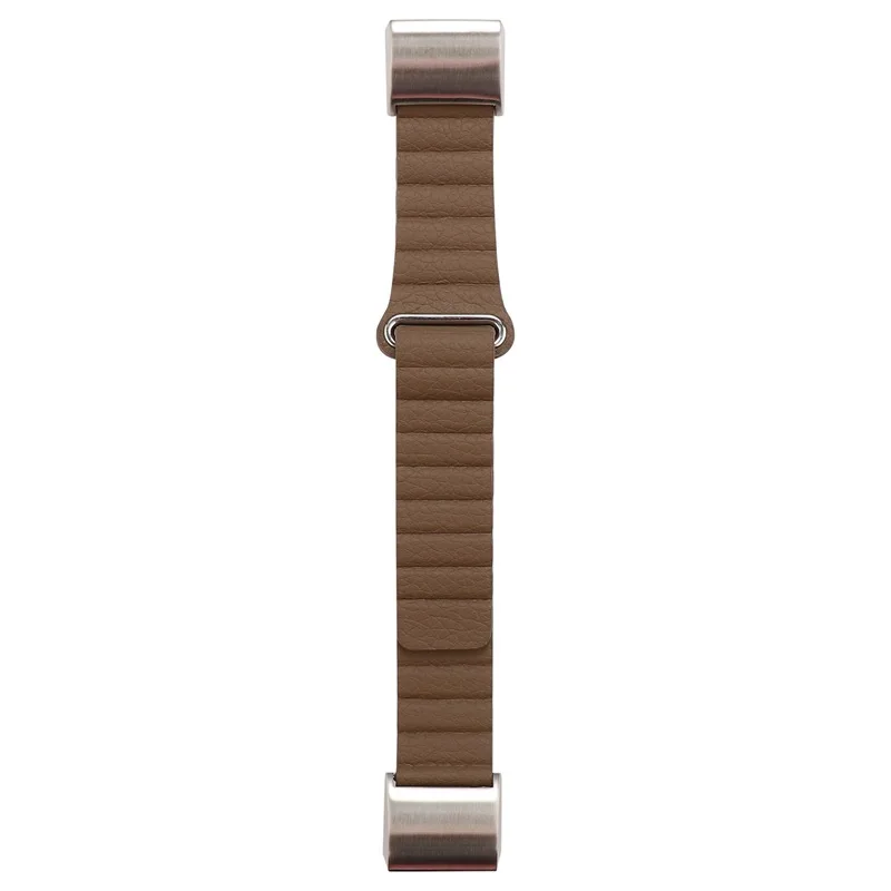Наручный ремешок для Fitbit Charge 2, 3 ремешка, сменный кожаный ремень-петля для Fit Bit Charge 2, 3 браслета, умный Браслет, аксессуары - Цвет: Brown