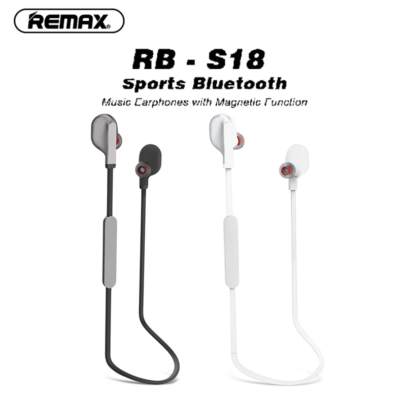Новые спортивные Bluetooth музыкальные наушники REMAX RB S18 с магнитной функцией 3