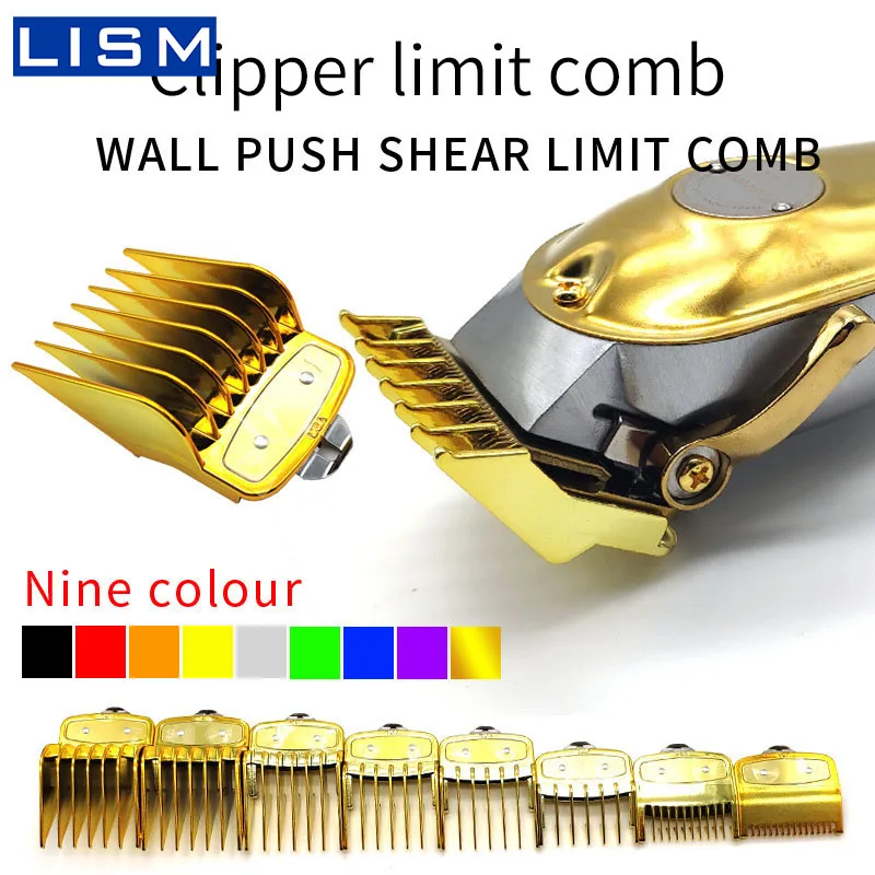 

8pcs wahl Limit Comb 1.5/3/4.5/6/10/13/19/25mm Professional Limit Comb Cutting Guide Combs Set wahl Hair Clipper Guide Comb