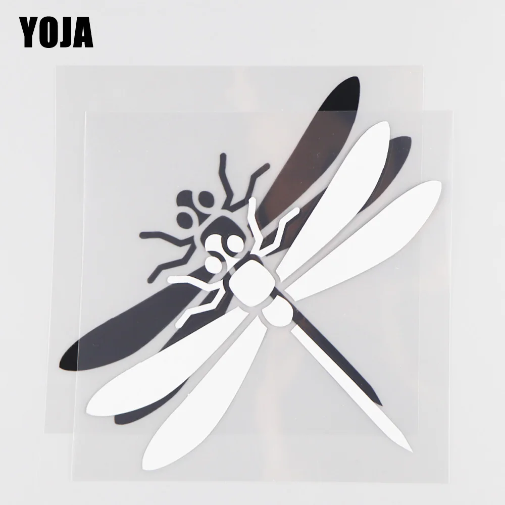 

YOJA 13,3 × 13,2 см Красивые стрекозы Мультяшные животные виниловые фотообои черный/серебристый 19C-0117